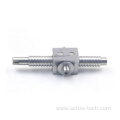 8mm diameter 2mm pitch square nut ball screw